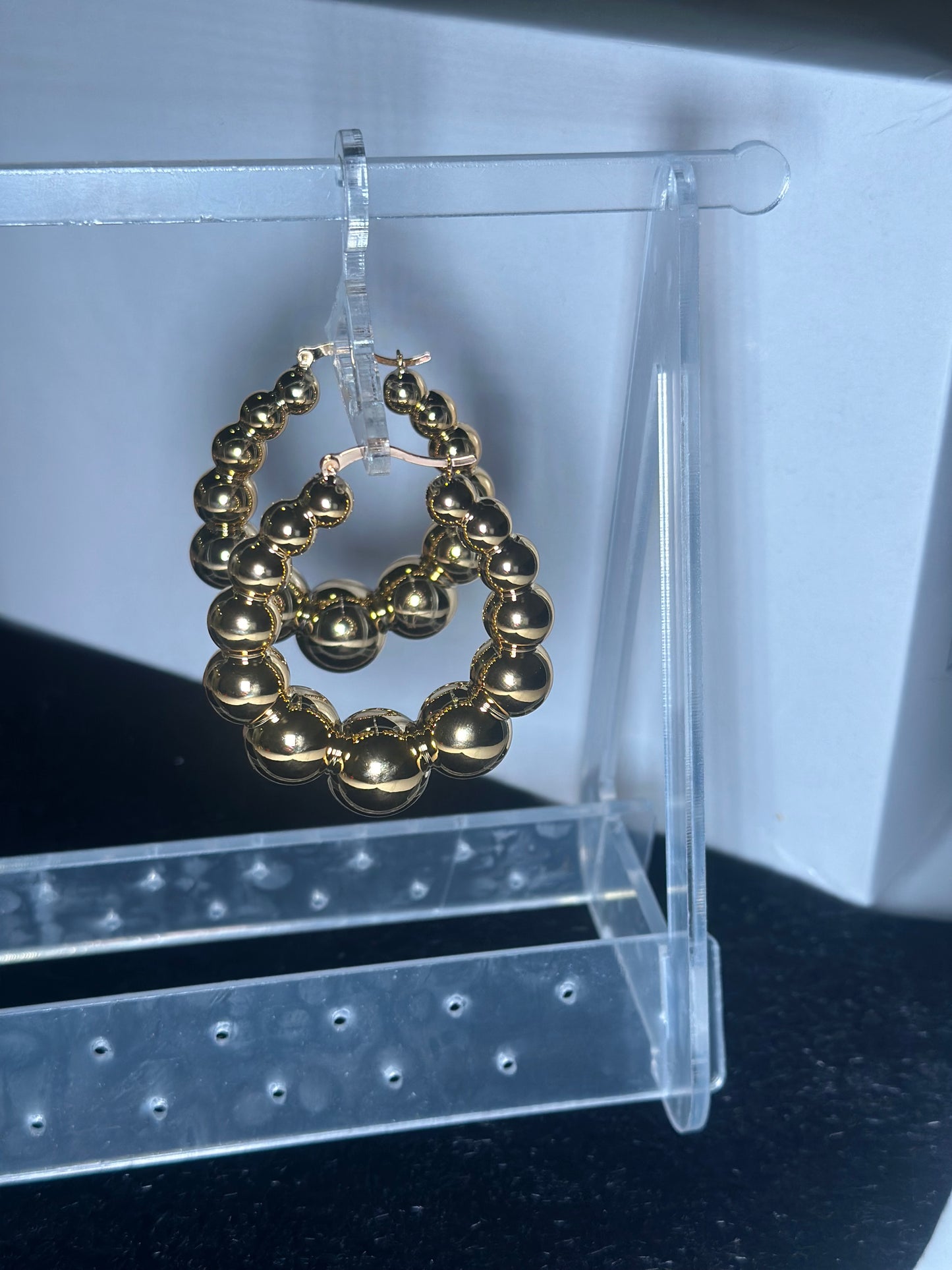 Gold Bubbly Hoops