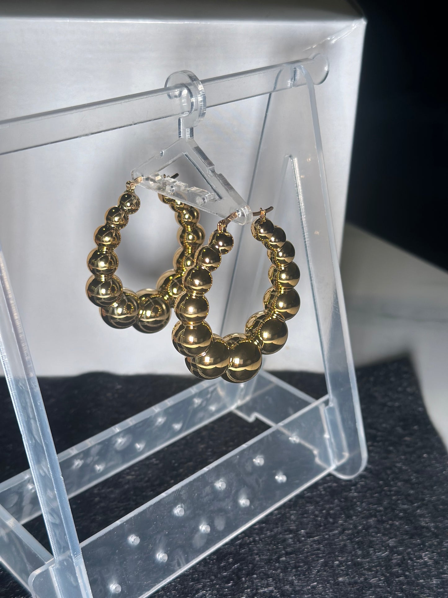 Gold Bubbly Hoops