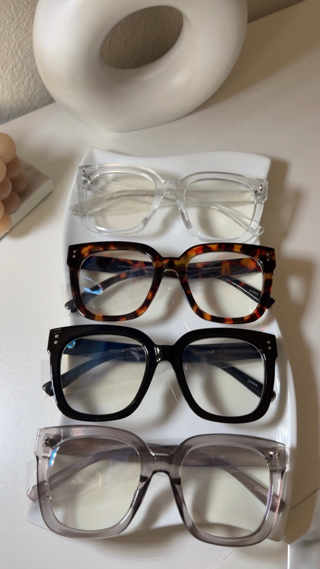 Oversized Trinity Glasses