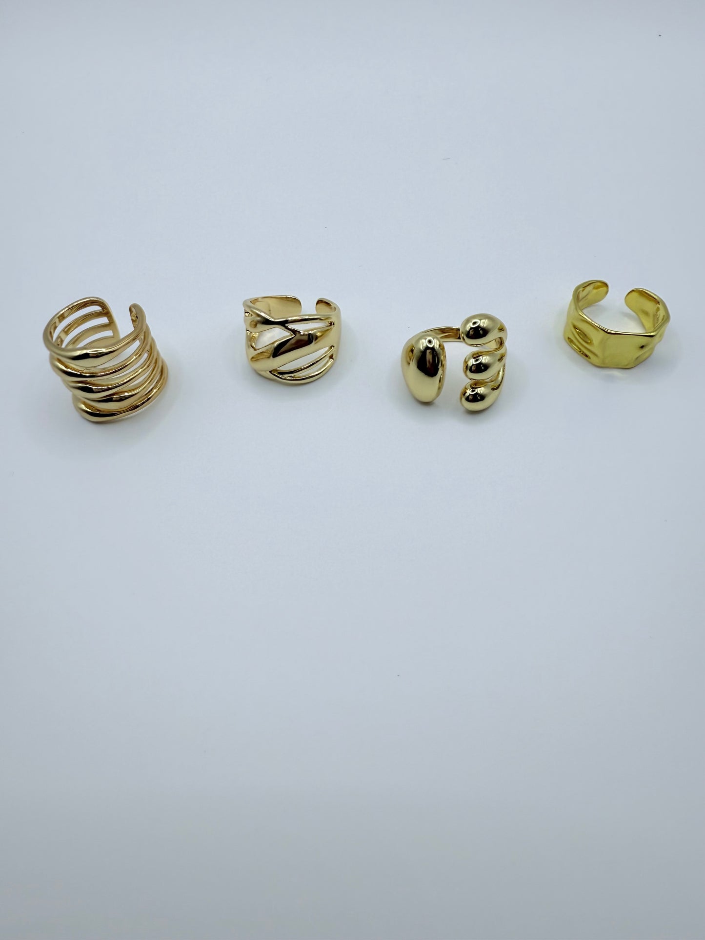 Gold Plated Open Rings