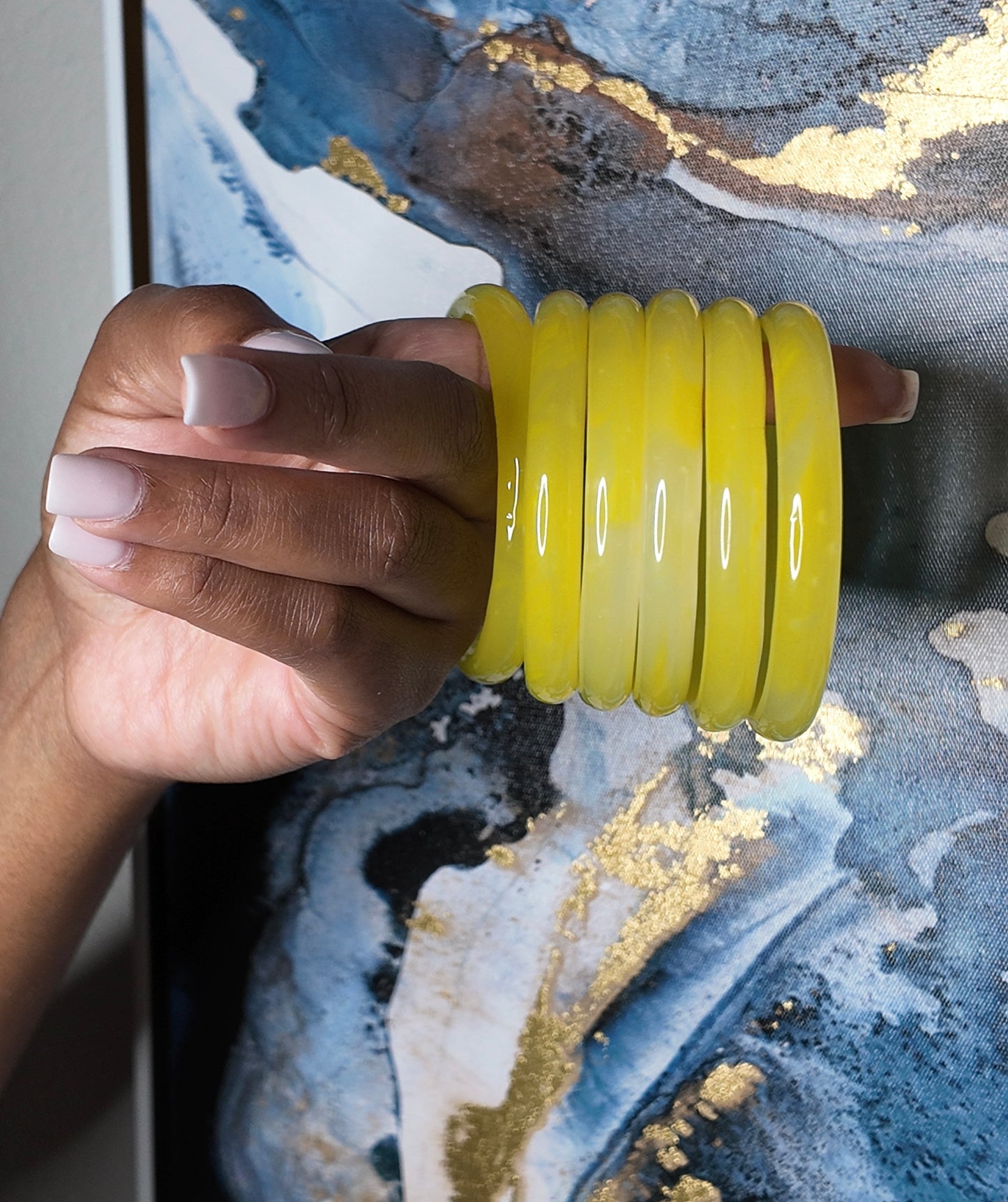 Colored Jaded Bangle